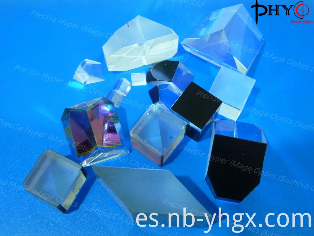 Prisma de vidrio óptico Bk7 de alta calidad